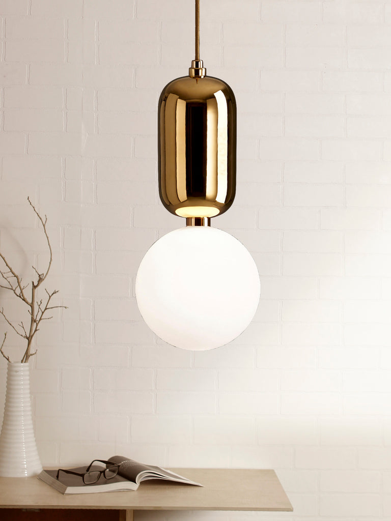 Aballs White Gold Pendant Lamp | Buy Luxury Hanging Lights Online India