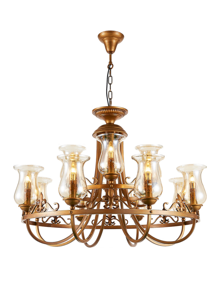 Rudiano Traditional Gold Chandelier | Buy Decorative Chandeliers Online India