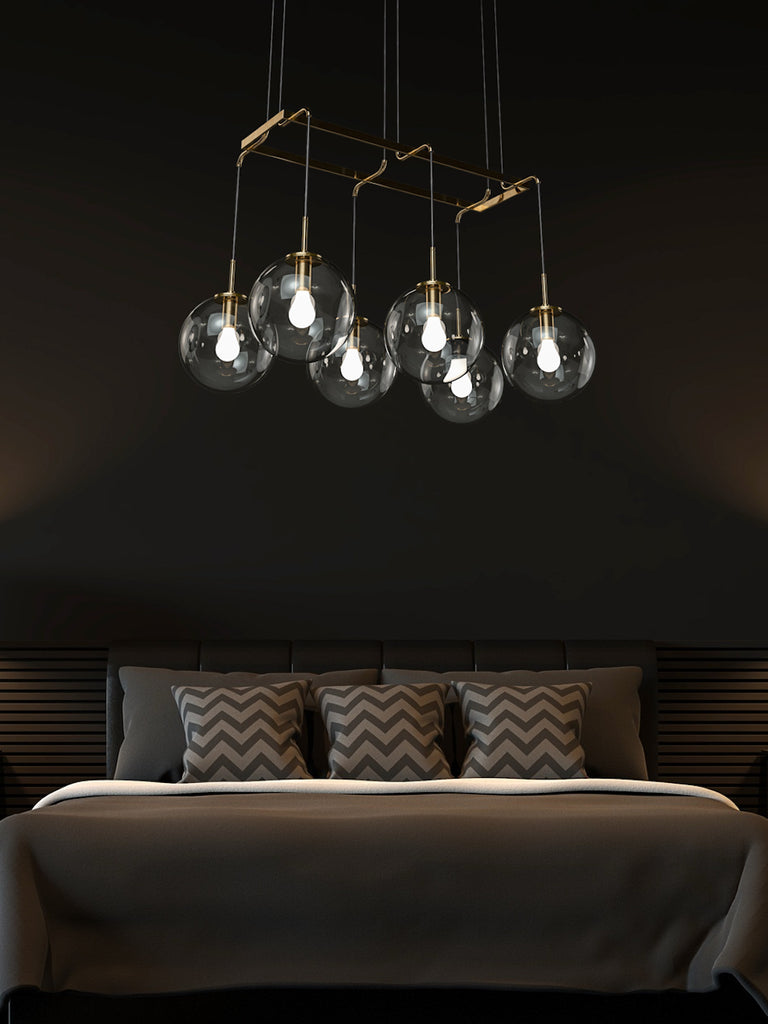 Cora Multi Light Linear Chandelier | Buy Decorative Ceiling Lights Online India