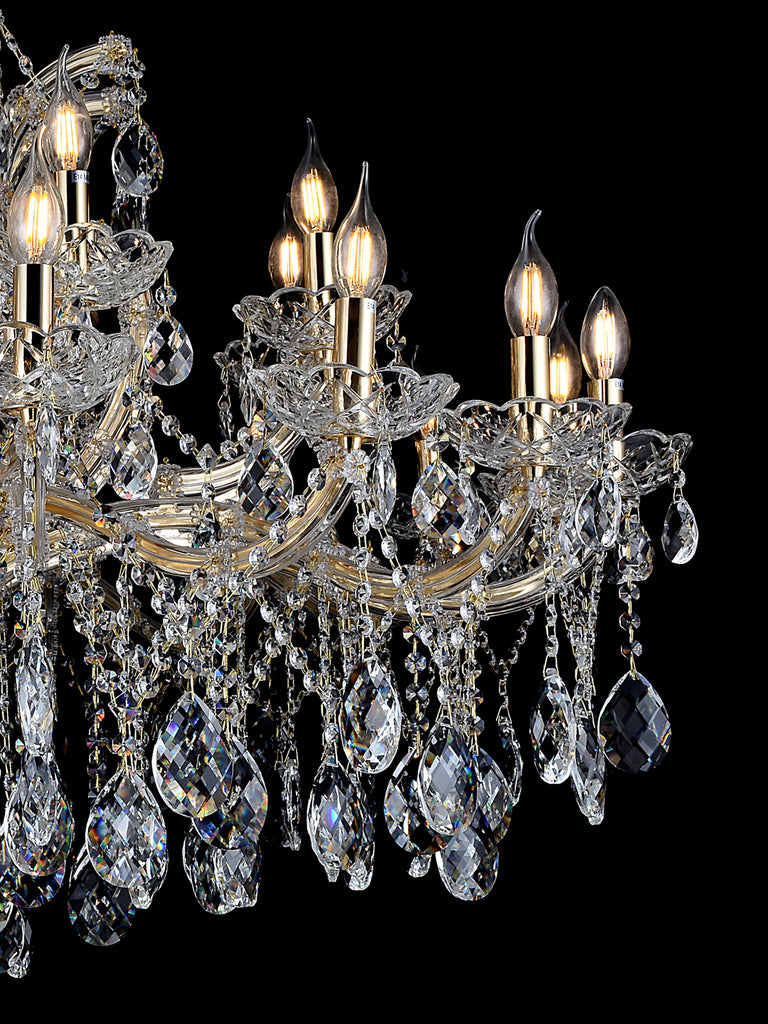 Eldren 16+8-Lamp | Buy Crystal Chandeliers Online in India | Jainsons Emporio Lights