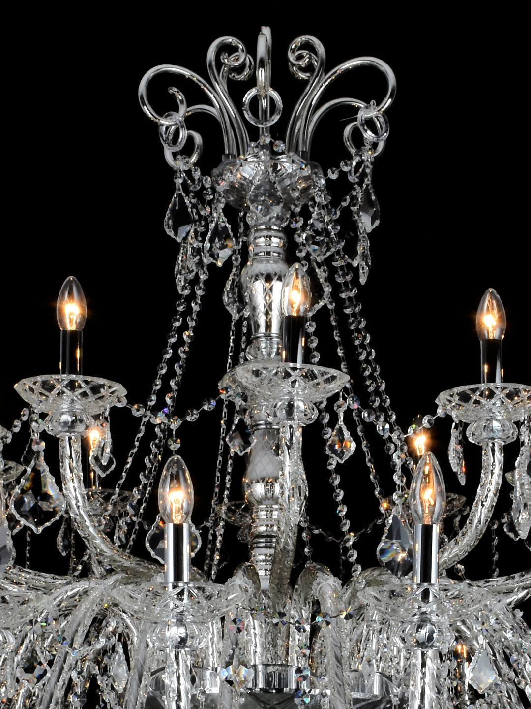 Glowlings 18-Light 33''Wide Aged Brass Candelabra Chandelier By Hudson